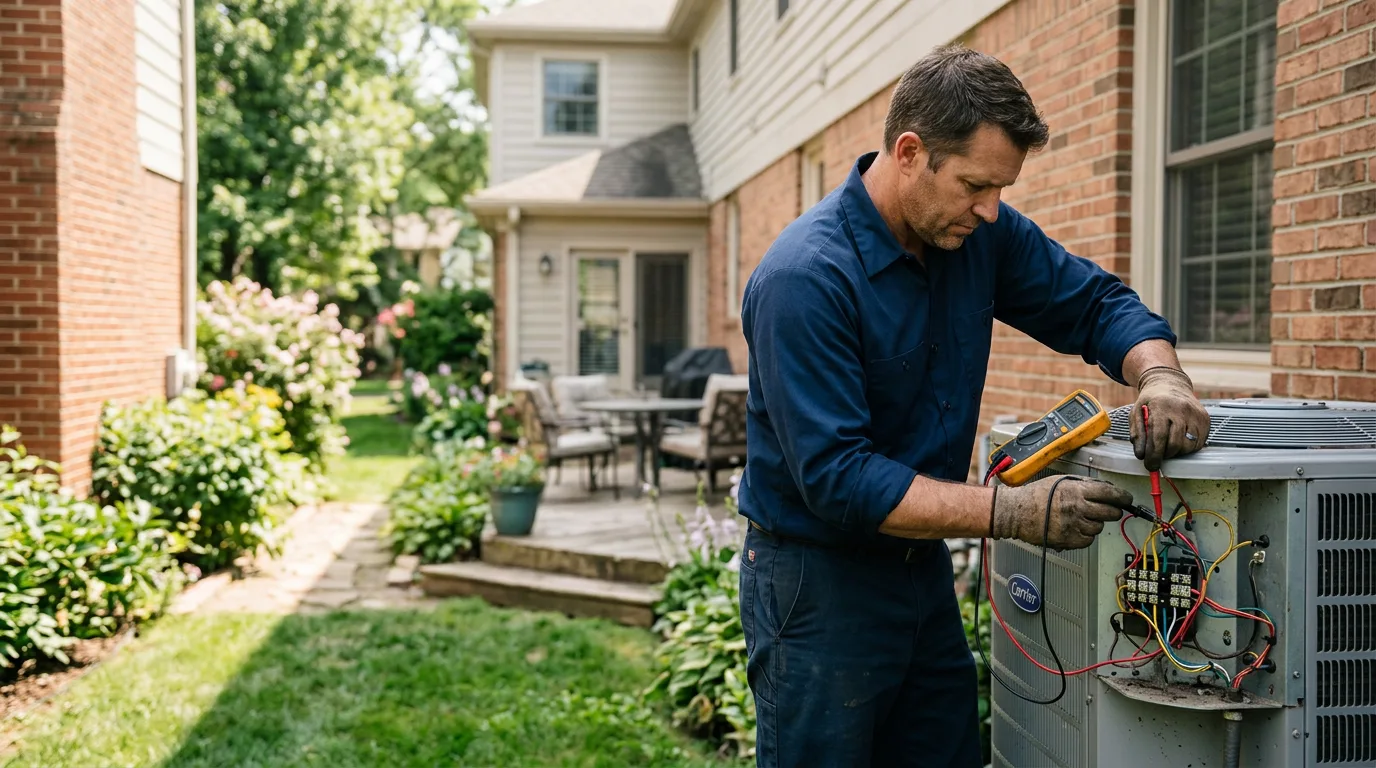 HVAC technician working near Saulsbury, TN